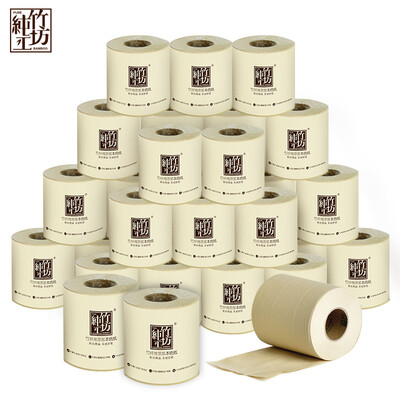 

Blue bleaching pure bamboo workshop essence of the volume of paper without bleach bamboo pulp with a core tissue paper 4 layer 100g * 24 volumes (FCL sales