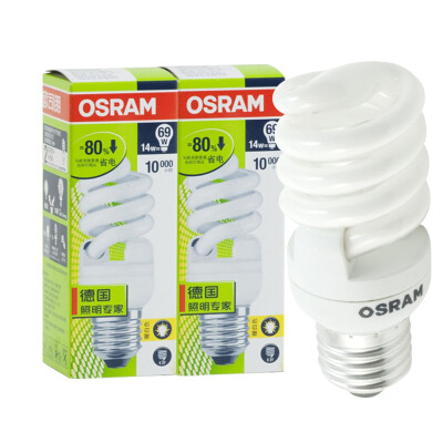 

OSRAM OSRAM Спиральная энергосберегающая лампа 14W Дневной свет E27 (2 шт.)