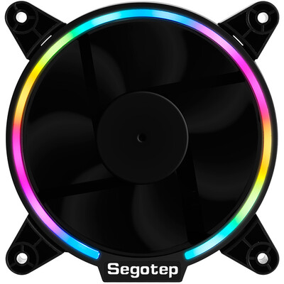 

SEGO (Segotep) фото RGB вентилятор (встроенный чип управления освещением RGB / 12см стример апертура светодиода / большой 4pin питания / преобразование шасси вентилятор красочное кольцо)