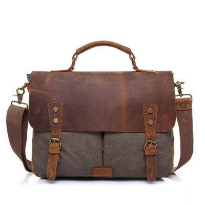 

Men's Messenger Bag Official Canvas Bag Computer Shoulder Hand Retro Men Bag as gift for men