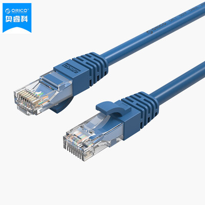 

ORICO (ORICO) МОПС-C6 CAT6 шесть гигабитных круглый провод улучшение кабель домой проект компьютерных сетей посвященный кабель перемычки обработанную медную RJ45 сетевой кабель синий 1 м