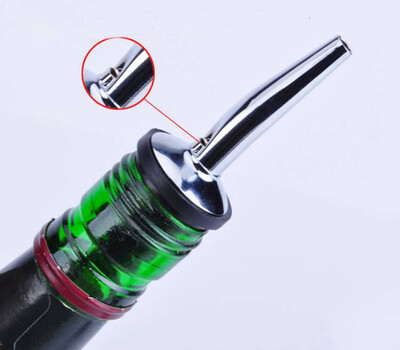 

New 1 Pcs Stainless Steel Bottle Caps Liquor Spirit Pourer Dispenser Free Flow Wine Bottle Pour Spout Stopper Barware