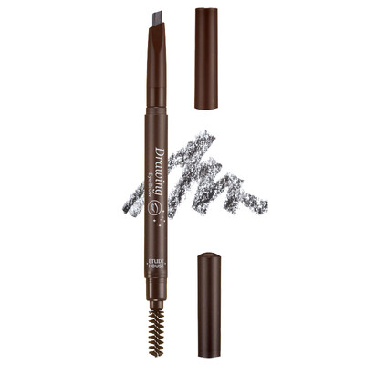

Yuti House ETUDE HOUSE eye color natural eyebrow pencil 026g 04 dark gray double-headed waterproof anti-sweat anti-blooming