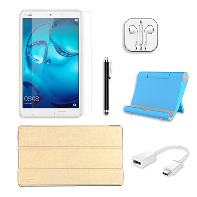 

[Huawei M3 tablet accessories 6 sets] YOMO Huawei M3 8.4 inch tablet set protective cover steel film tablet holder OTG data line t