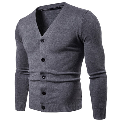 

AOWOFS Explosive Pure Knitwear Slim Long Sleeve V-neck Knit Cardigan YM011