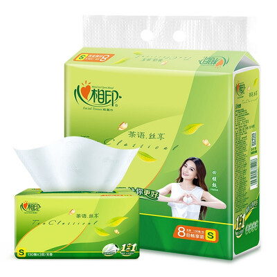 

Heart phase printing paper tea series 3 layer * 130 pumping * 8 package soft pumping (small size) Featured
