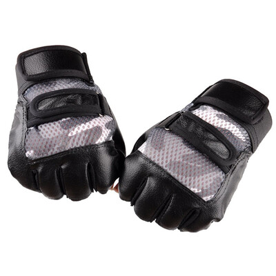 

New men outdoor breathable anti - skid sun exercise mountaineering riding exercise fitness tactical semi - finger gloves