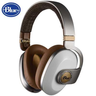 

Blue Satellite dual unit active noise reduction wireless Bluetooth active headset built-in high fidelity HIFI fever amp head-mounted professional dynamic Apple line control headset white