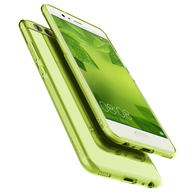 

Locke ROCK Huawei p10 phone shell shatter-resistant cell phone cover Esi silicone case P10 soft shell through the green