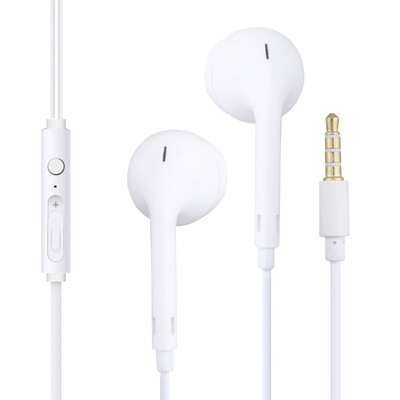 

Newman NM-LK06 Fully Compatible Wired Music Phone Headphone Volume Adjustment Enhanced White
