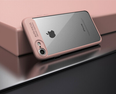 

Keymao Fashion Ultra Thin For iphone 7 Case Full Protective Soft TPU + Acrylic Transparent Back Cover Case