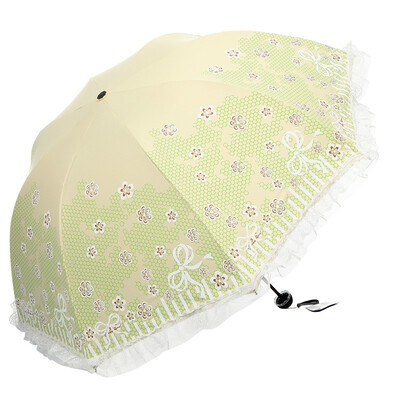 

Paradise umbrella spring princess black tartan sunny umbrella 33143E beige