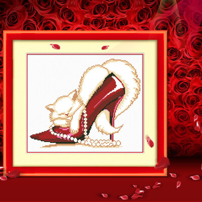 

embroider DIY DMC Cross stitchSets For Embroidery kits Cats&heels factory direct sale