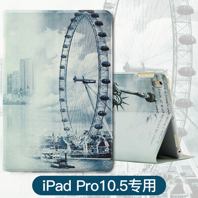 

I-mu) Apple iPad Pro10.5-inch protective sleeve Painted series drop-resistant protective shell Tablet Sleeping Bracket Holster 10.5-inch Ferris wheel