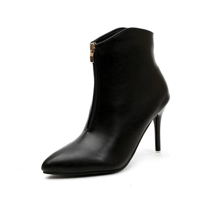 

2018 autumn winter fashion boots womens shoes pointed Martin boots high-heeled new fine with Korean version of the wild womens b