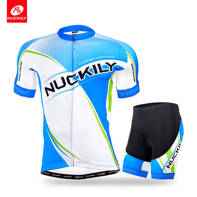 

NUCKILY Mens summer SS cycling clothing coolmax jersey with short match with women GA011GB011 for couple