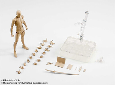 

SHFiguarts BODY KUN / BODY CHAN body-chan body-kun Grey Color Ver. Black PVC Action Figure Collectible Model Toy