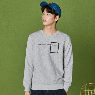 

Semir (Semir) 2017 новый зимний свитер мужской черный шею длинными рукавами футболки пуловеры рубашка студент 17416161004 светло-серый L