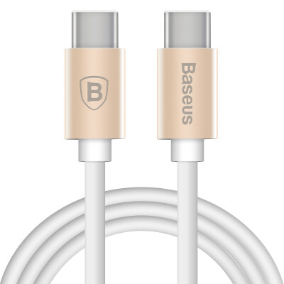 

(Baseus) Type-C to Type-C data cable dual-port Type-C phone charging line power cord support millet 5 / 4c / Meizu PRO5 / music as 1 meter white