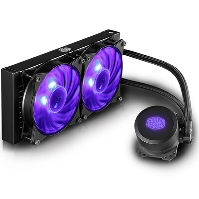 

CoolerMaster Ice God 240RGB CPU water-cooled radiator (supports I9 2066, AM4 / double cavity pump / micro-flow channel design / balanced fan