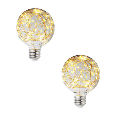 

BOKT Lighting - G95 LED Edison Antique Globe Bulb Decorative String Light Bulb Warm White for Festival Patio Party Wedding Bars