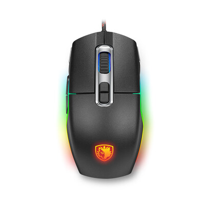 

Siders (Sades) Aurora механический игровой мышь проводная лол (матовый черный) RGB Gaming Wrangler Курица CF Jedi выжить макропрограммирование помочь CF мыши