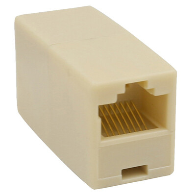 

Трубка MuYang MY-510 Прямая головка / разъем / Двойная головка RJ45 Кабельный стыковочный узел Прямой головной модуль Широкополосный сетевой адаптер кабеля Светло-желтый