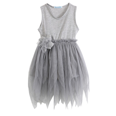 

NEW Kids Toddler Baby Girl Clothes Sleeveless Flower Tutu Dress Party Dress 2-7Y