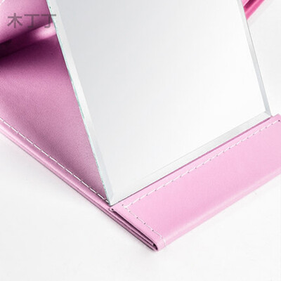 

Cntomlv Mirror folding cosmetic mirror Desktop portable lenses thickening high-definition fashion simple mirror students