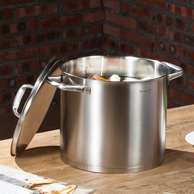 

Momscook stainless steel soup pot deep burning pot soup pot induction cooker universal diameter 26cm height 22CM LY2622