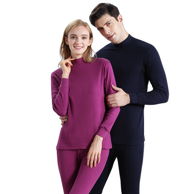 

Red Bean Lingerie Men&39s Qiu Yi Qiu Tong Set Cotton High Neck Cotton Sweater Cotton Wool Trousers Foundation Base Thin Thin Warm Keeping Kit Navy 17095
