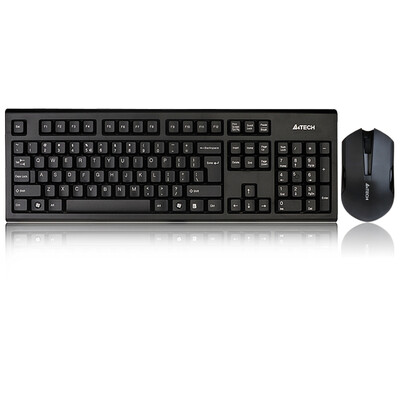 

Shuangfeiyan A4TECH 3000N Wireless Mouse Keyboard Set Wireless Keyboard Mouse Set Wireless Keyboard Set Computer Keyboard Laptop Keyboard Black