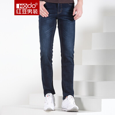 

Красные бобы Hodo мужские джинсы мужские удобные деловые случайные Slim мужские джинсы B5 blue 40