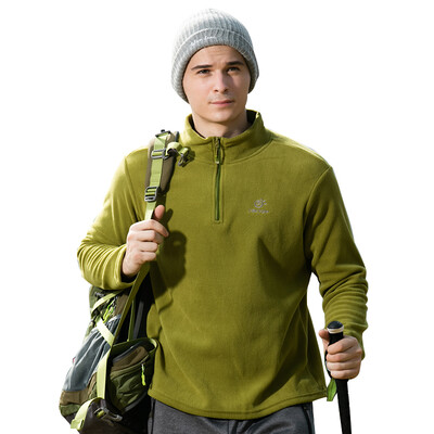 

TOP TECTOP catching fleece outdoor thick warm men&women catching fleece solid color stand collar half cardigan soft&com