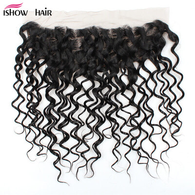 

Hot Sell Malaysian Water Wave Virgin Hair Frontal Lace Closure 13*4 Human Hair Cheap 1Pcs Frontal Lace Closure Natural Color