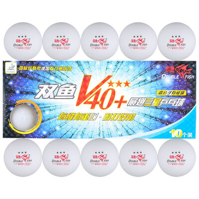

Pisces Table Tennis One Piece V40 New Material ABS 1 Star Training Bunny White