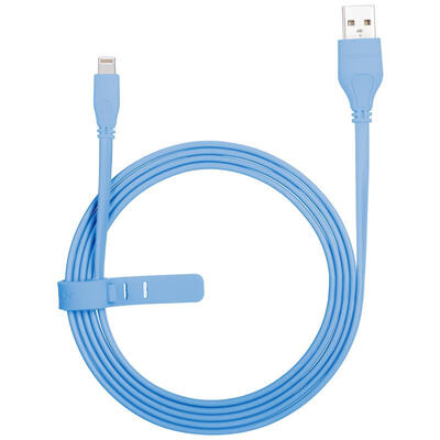 

MOMAX Apple Mfi Certification Data Line Lighting Charging Line for Iphone8 76 6S Plus X 5S Se Mobile Phone 15m Blue