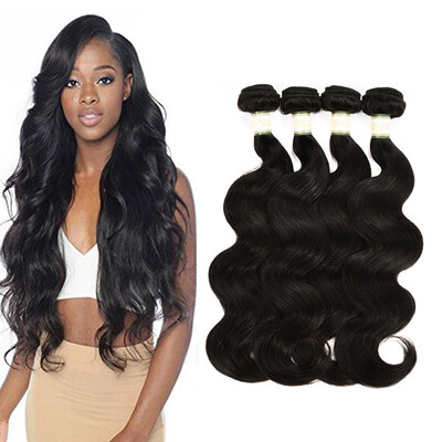 

MORICHY Brazilian Body Wave Human Hair 4 Bundles 7A Unprocessed Virgin Body Wave Hair Bundles Human Hair Extensions Natural Color