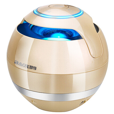 

BAOX BX992 Bluetooth Speaker Computer Mini Speaker Mini Portable Subwoofer Colorful Color Gold Sound Volume Battery Upgrades