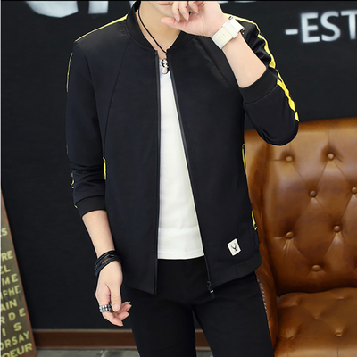 

2017 autumn and winter new men's men's jackets youth casual collar collar jacket