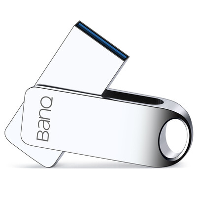 

banq F80 USB30 high-speed waterproof shock metal flash disk silver