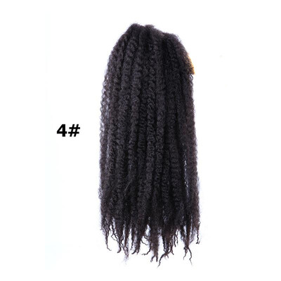 

18" Marly Hair Crochet Braids 30 Roots Bug Marley Braiding Hair Synthetic Bulk Hair Extension Low Temperture Fiber Rated 50