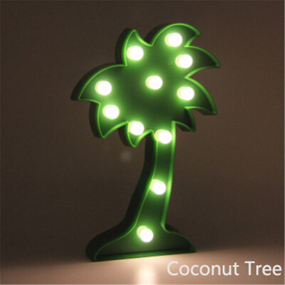 

Flamingo Pineapple Cactus 8 Style Marquee LED Letter Night Lamp 3D Night Light для вечеринки или дома Украшение День рождения