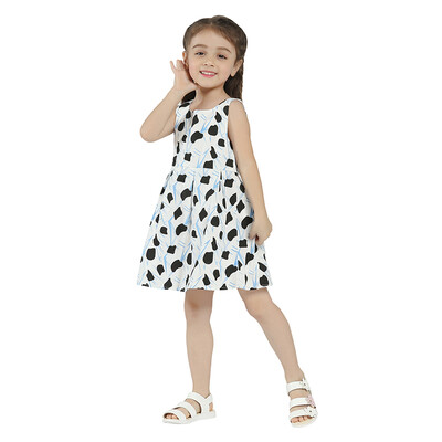 

Girls Dress 2018 New Arrival Summer&Spring Casual Dresses For Little Girl Kids Clothing Loose Sleeveless School Midi Dress