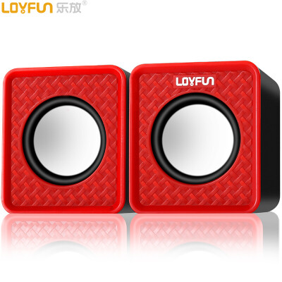 

Le LOYFUN LF-501 20-channel mini stereo USB computer desktop audio subwoofer red