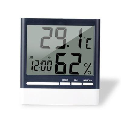 

Yuhuaze desktop electronic clock hygrometer household children&39s alarm indoor baby room clock high-precision thermometer hygrometer