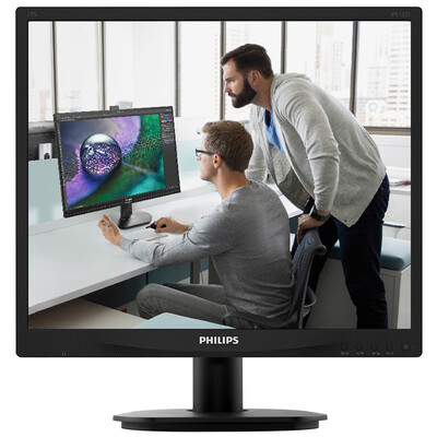 

PHILIPS PHILIPS 19-дюймовый широкоугольный угол обзора встроенного внутреннего динамика звука корпуса не отображает экранный дисплей компьютера 19S4QAB