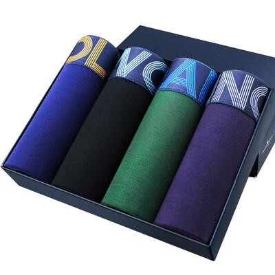 

Jingdong supermarket with the wolf dance men&39s underwear breathable movement in the waist lan fine sticky fiber fashion wide ribs tendon flat feet pants four mixed color 3133-4