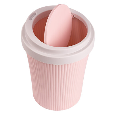 

Mature House Trash Creative Desktop Trash Mini Trumpet Trash Pink