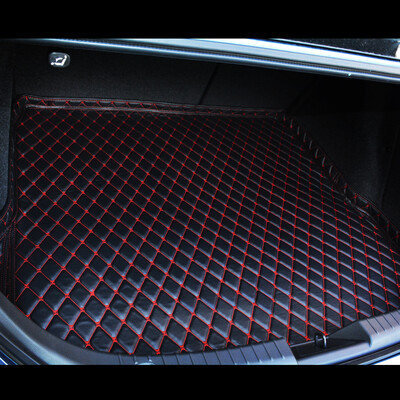 

KOOLIFE car trunk mat leather wear-resistant non-slip waterproof trunk mat for 14-17 Toyota Corolla - black